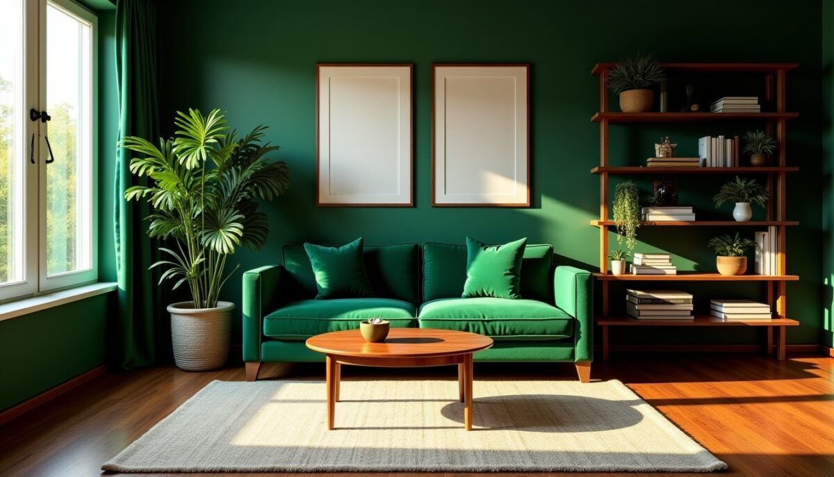 Couleur vert bouteille : astuces pour l'adopter harmonieusement dans votre intérieur