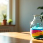 Astuces créatives pour sublimer un vase transparent avec du sable coloré