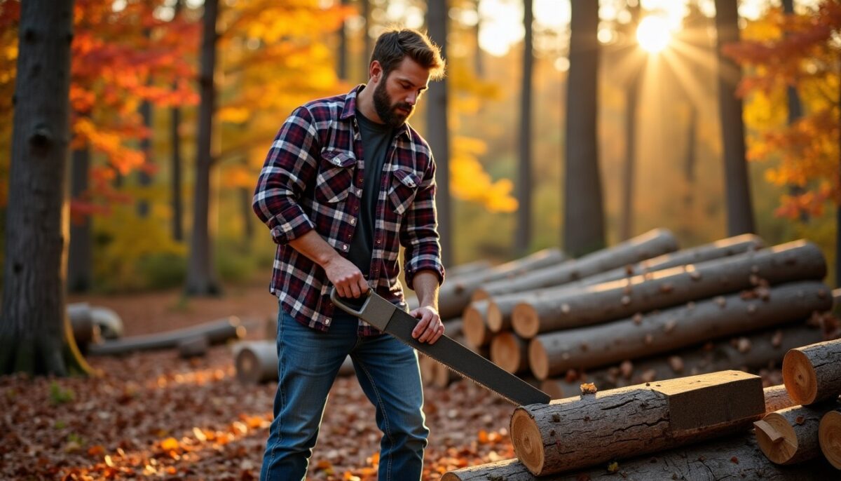 Les meilleures techniques pour scier votre bois de chauffage rapidement et en toute sécurité