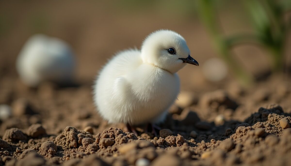 Un petit œuf blanc dans la terre : découvrez son origine et son rôle