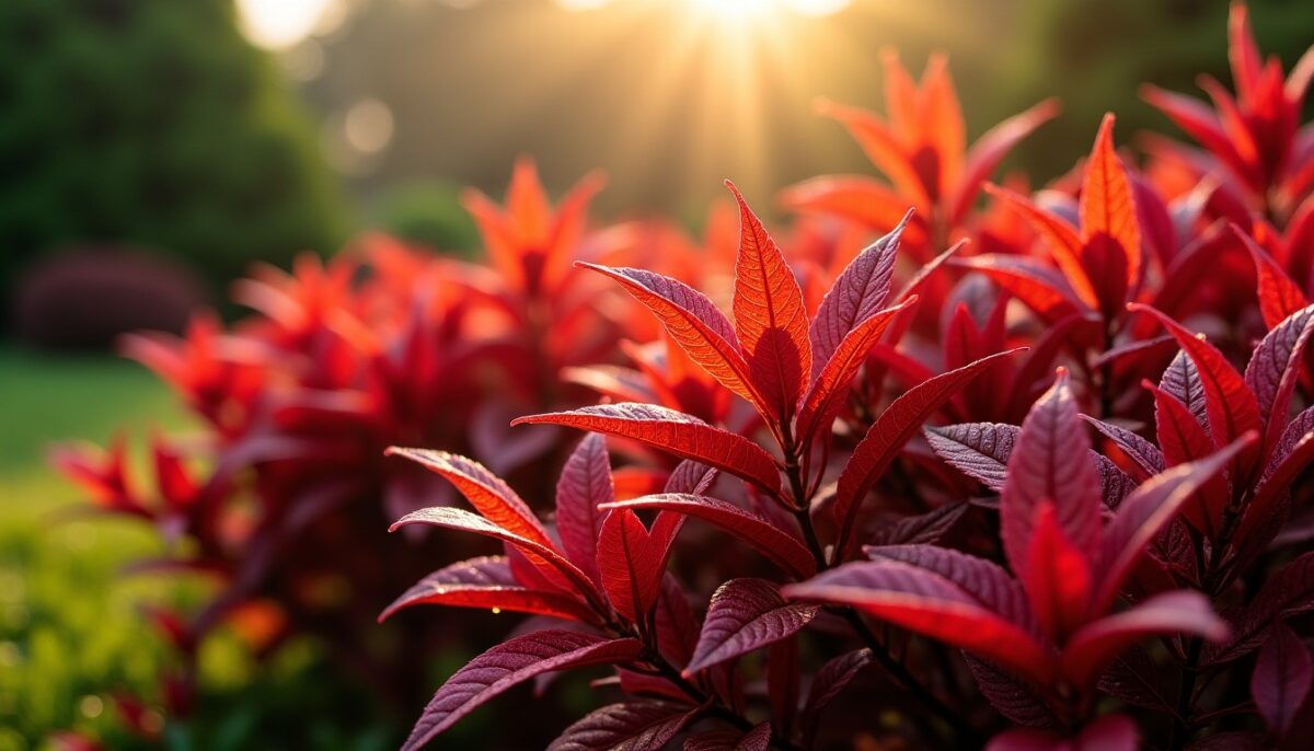 Les 10 arbustes persistants aux feuilles rouges incontournables pour sublimer votre jardin toute l'année