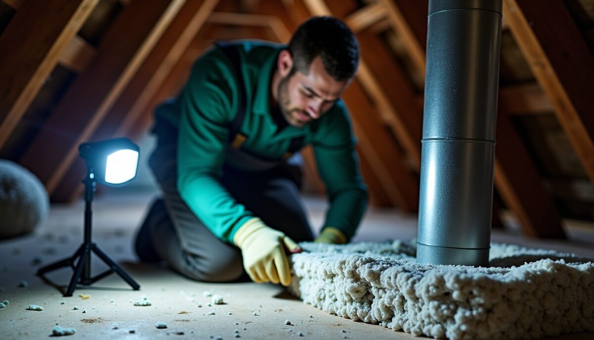 Comment installer de la laine de roche autour d’un conduit de cheminée en toute sécurité