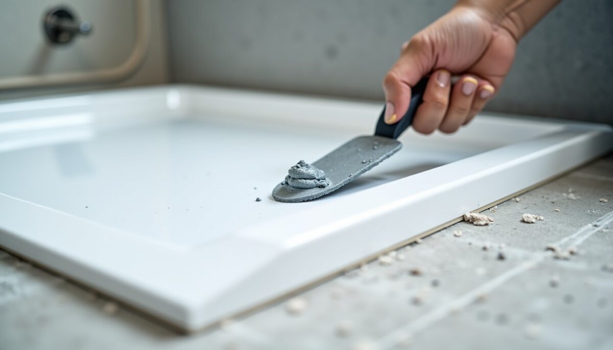 Est-il possible d&rsquo;installer un receveur de douche en le collant avec du MAP ?